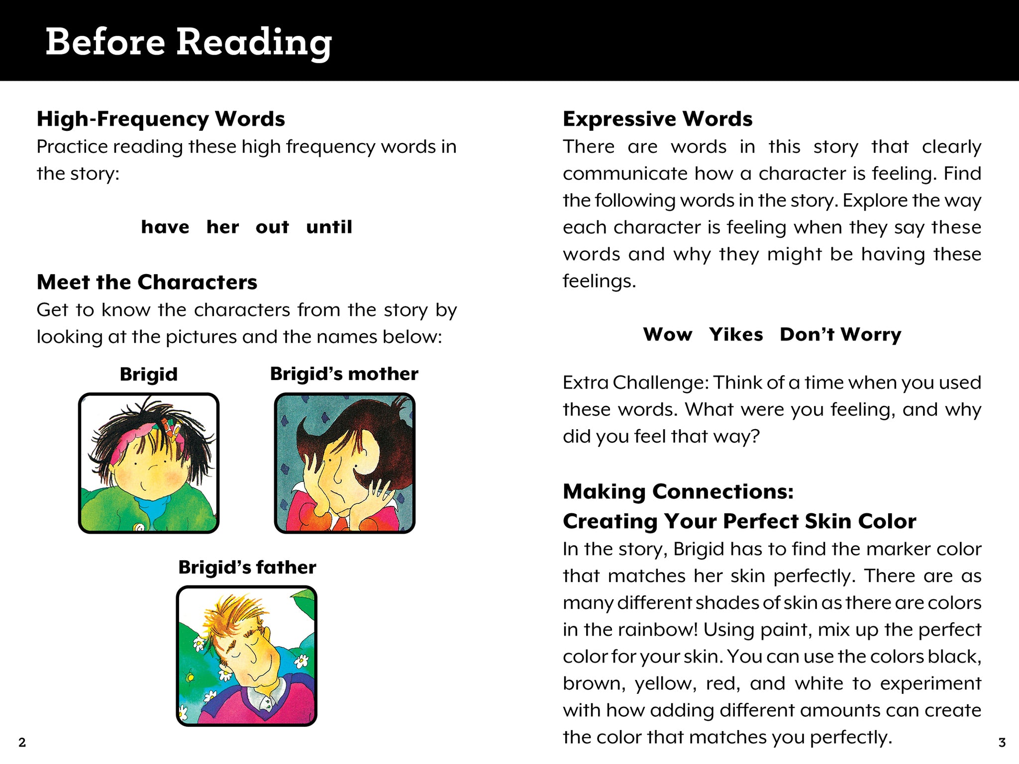Purple, Green, and Yellow Early Reader